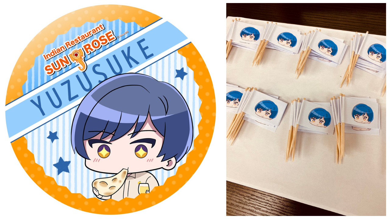 インド料理専門店「サンローズ 品川シーサイド」様　柚子助コラボ記念コースター配布🍛